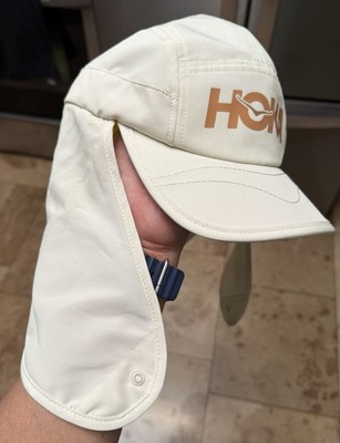 Hoka One One U Sun Run Hat Cap Neck Flap Protection | eBay