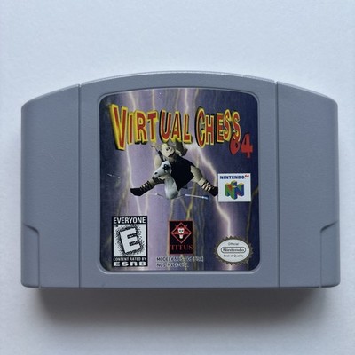 Virtual Chess Nintendo 64 N64 Authentic Cleaned Tested Puzzle Game Super Fun!