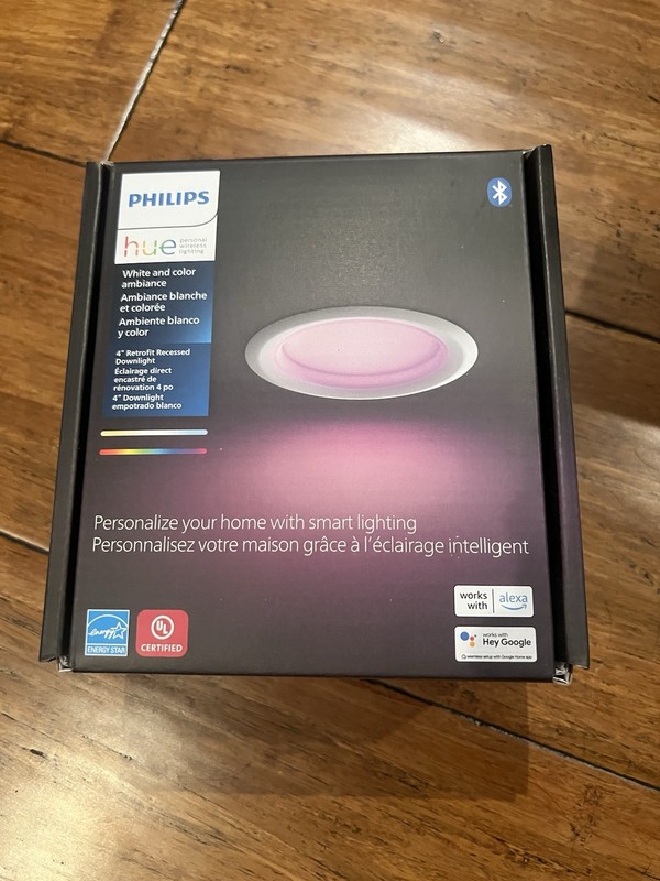 Philips Hue 4in Smart Downlights - box of 6