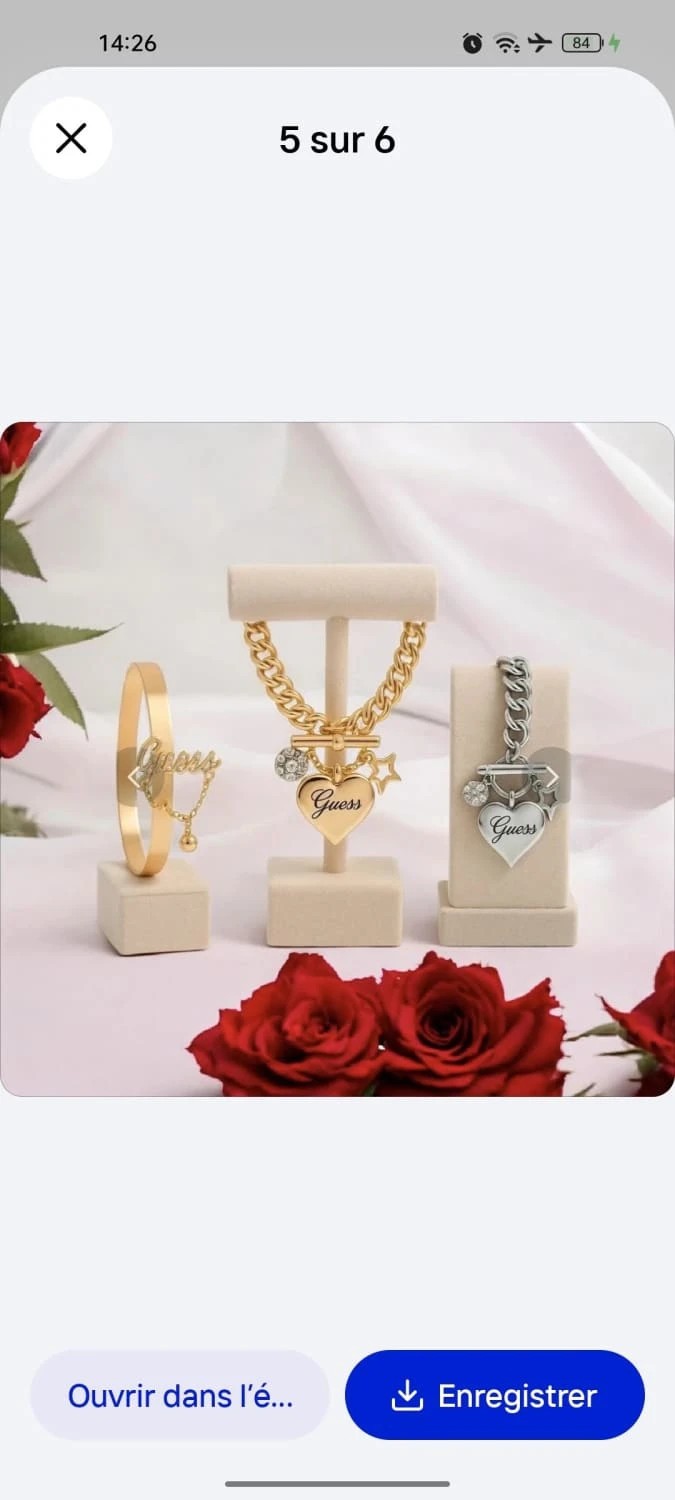 Lot de 3 bracelets Guess dorés avec boîte : l'idée cadeau parfaite pour femme