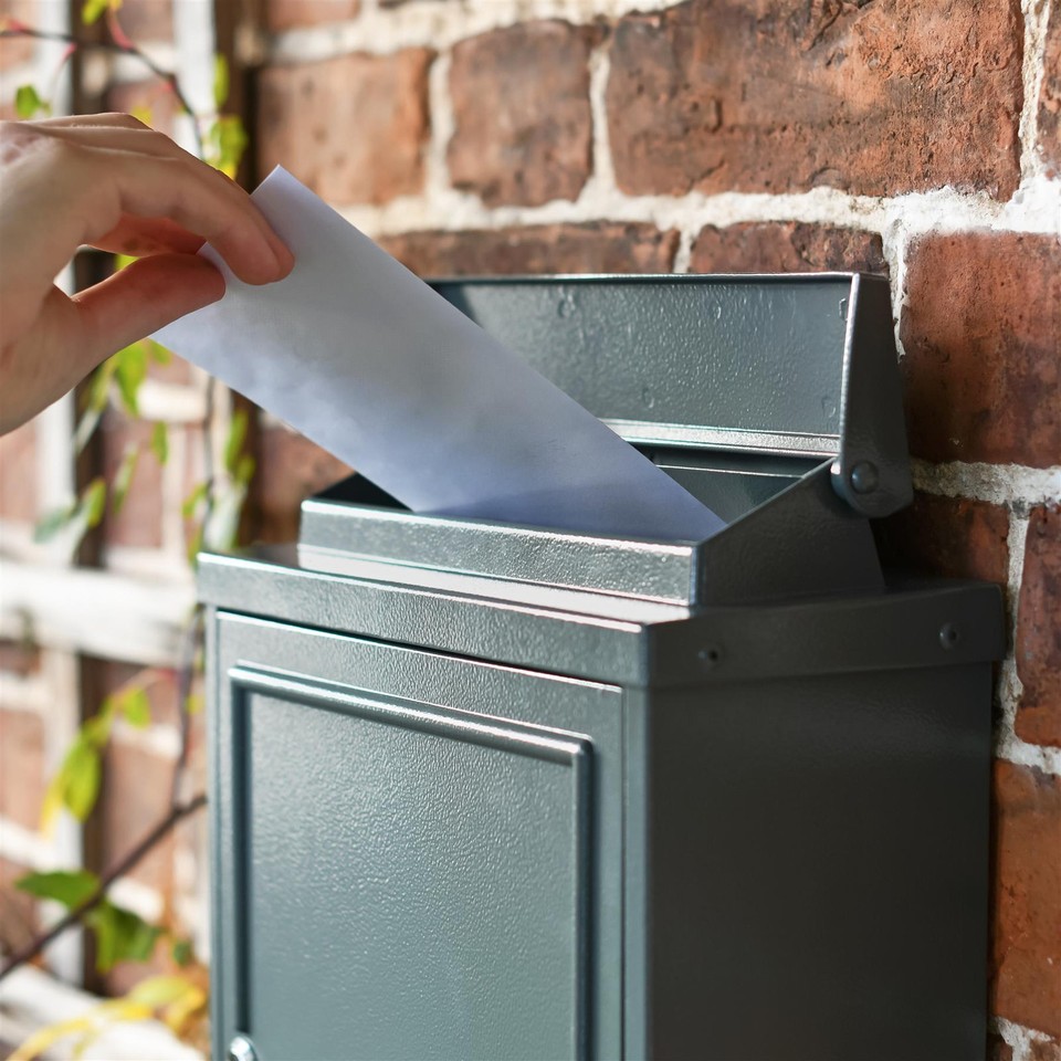 Letter Postbox Grey