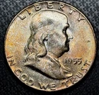 1955 Franklin Half Dollar, Solid Gem BU++, Bugs Bunny. Mint Set Tone!!!!