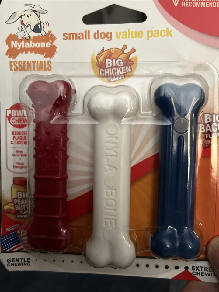 Paquete económico de juguetes para masticar perros pequeños, x-pequeños - hasta 15 libras, multicolor Foto 2 de 3