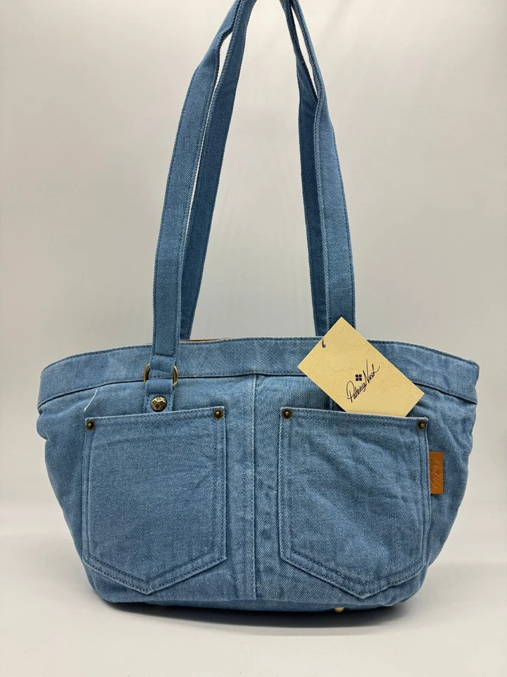 PATRICIA NASH Marconia Denim Bolso Grande con Borla + Bolsa para el Polvo - Denim con Cordones Foto 3 de 4
