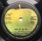 PAUL McCARTNEY 'BAND ON THE RUN" GERMAN CONTRACT PRESSING UK LABELS EX+