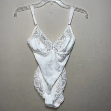 Vintage Lt Rose Maidenform Flexees Bodysuit Shapewear Women Sz L 36L 5846 Lace
