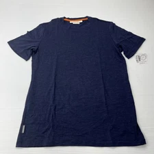 Icebreaker T Shirt Women's XS Blue Merino Linen Tee IB0A56ON401 Travel New