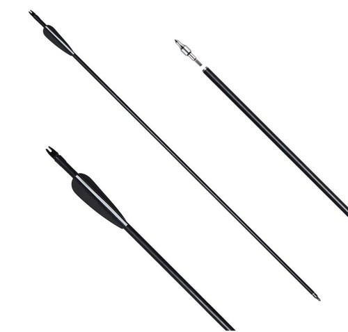 Archery Arrows Compound Traditional Recurve Bow Hunting 12 Arrows Fiberglass - Picture 4 of 14