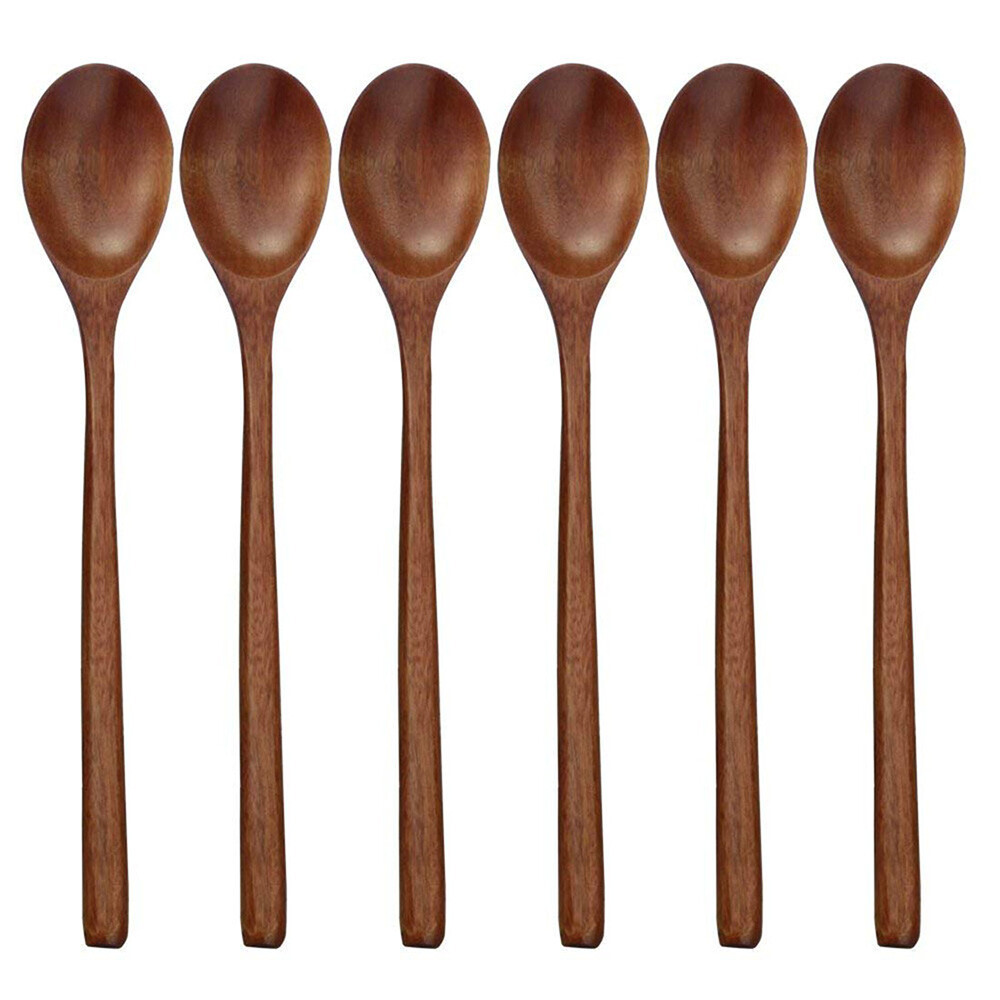 Wooden Kitchen Spoons Baking Mixing Serving Craft Utensils Bulk Oval