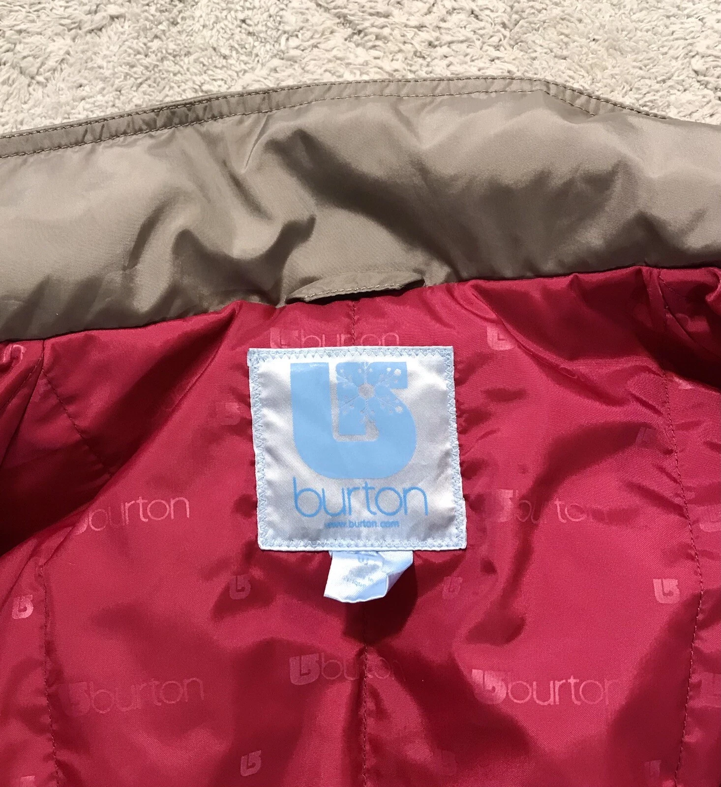 burton down excellent jacket