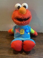 Sesame Street Talking ABC Elmo Hasbro Alphabet Song Stuffed Animal Plush Toy 13"