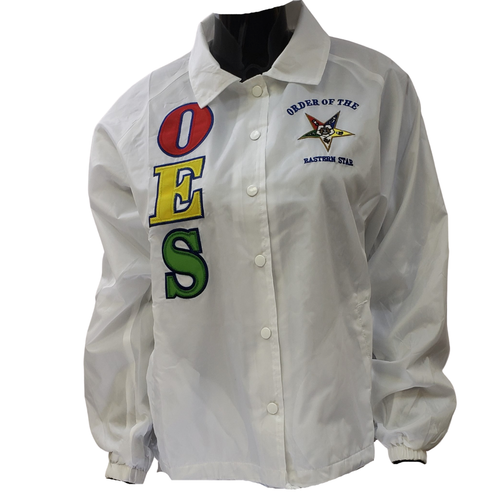 Eastern Star Sorority Line Jacket White 