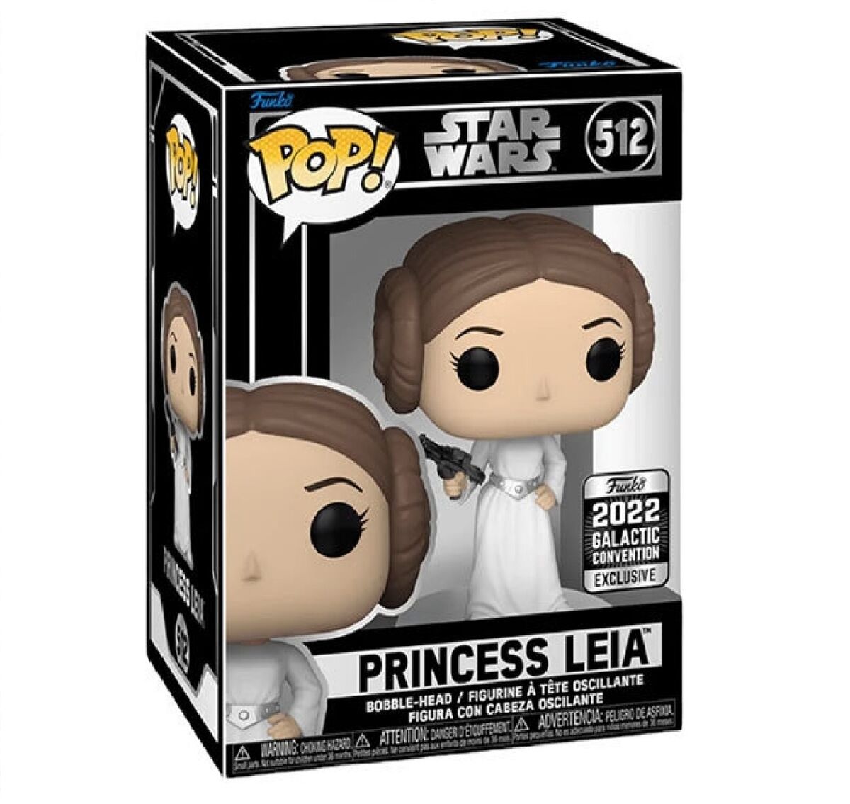 Funko Pop! Star Wars Princess Leia #512 2022 Galactic Conv. Excl