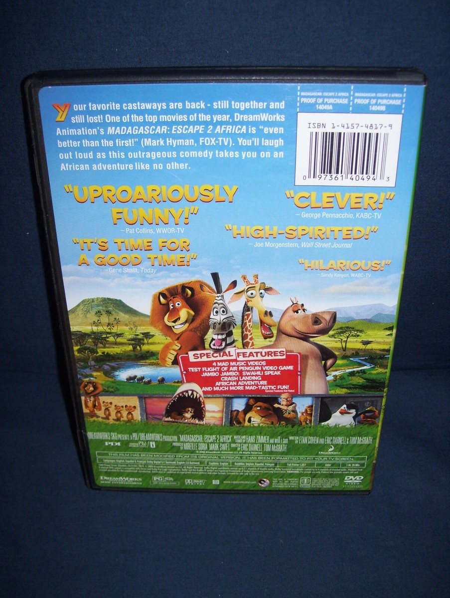 タマ☆　洋画　DVDまとめ売り② Madagascar Escape 2 Africa DVD Used 2006 DreamWorks Release | eBay