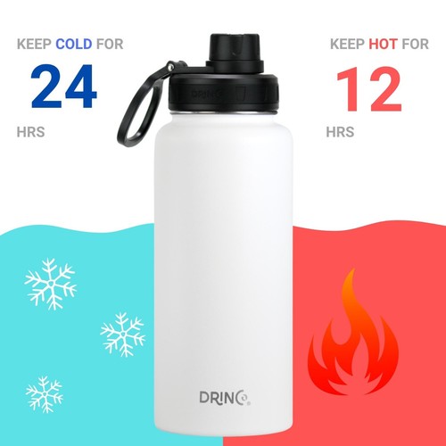 Botella de agua de acero inoxidable con aislamiento de doble pared frasco deportivo 32 oz 22 oz - Imagen 84 de 97