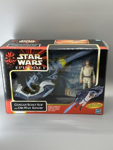 Star Wars Episode 1 Gungan Scout Sub with Obi-Wan 1999 - yellow plastic - Picture 3 of 12