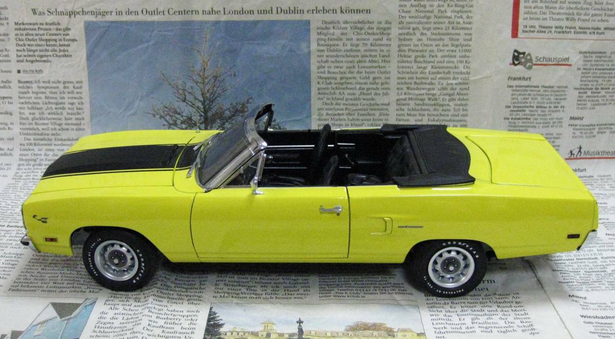 GMP 1/18 1970 Plymouth Road Runner Convertible EXOTO GMP 1/18 1970 Plymouth Road Runner Convertible EXOTO