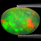 1.47 Ct Natural Ethiopian Cabochon Opal Gemstone Multi Color Oval Cut — photo 3