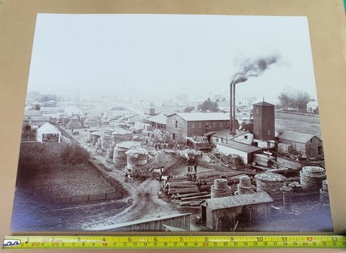 Aerial Photo Kiel Woodenware Co Wi Schubert Bros Photography Chilton c1895 - Picture 6 of 12