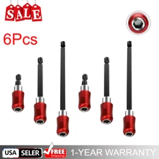 6 Pcs Hex Shank Quick Extension Holder Drill Kit For 1/4" Shank Dirver Bit US