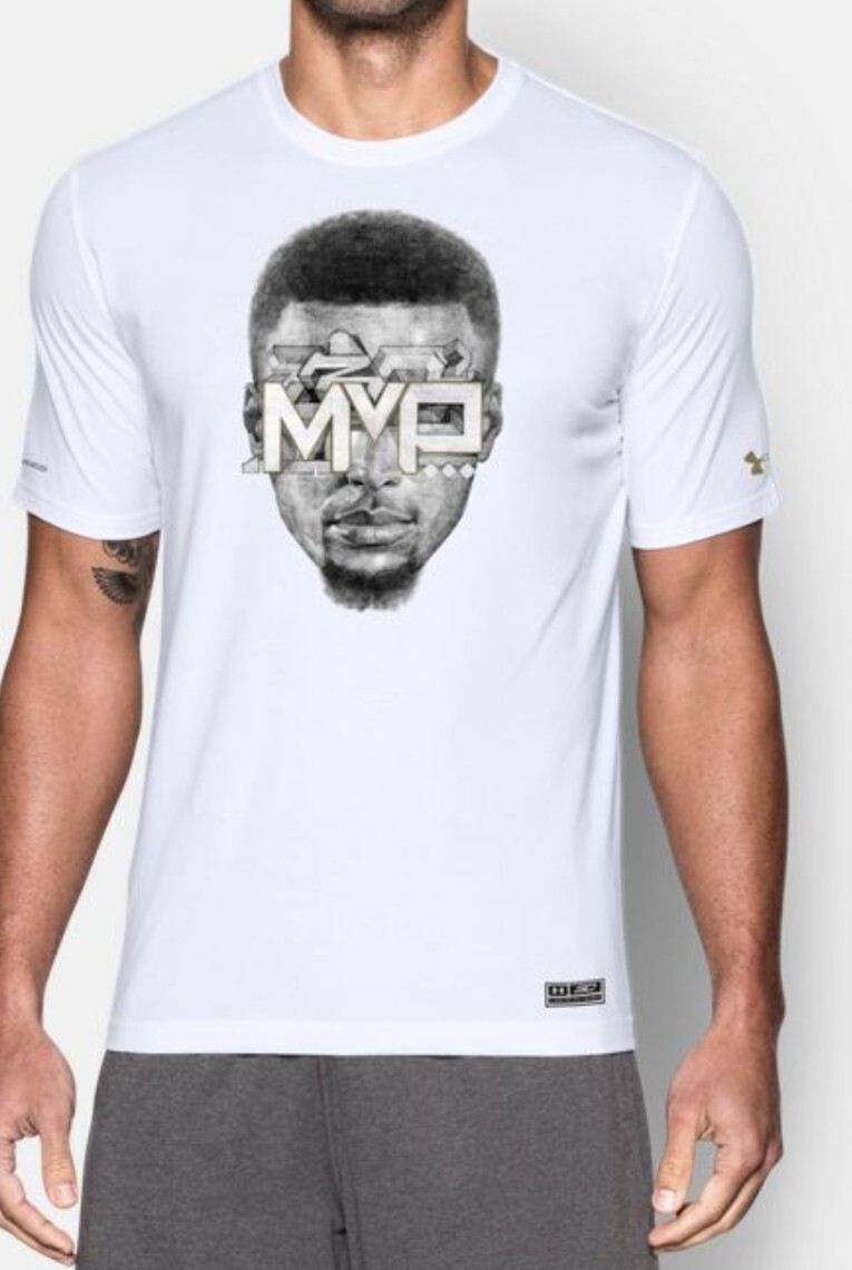 Steph Curry MVP Two 30 Mens 2XL Heat Gear Loose Fit Double Sided Shirt Rare