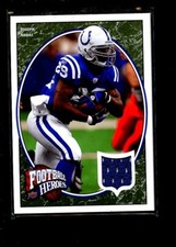 2008 UD FOOTBALL HEROES #52 GAME WORN JERSEY JOSEPH ADDAI E09800