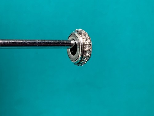 🌸 Brighton Silver Stardust Delgado Cristal Transparente Cuentas Espaciadoras (B10) NUEVO SIN ETIQUETAS 🌸  - Imagen 2 de 6