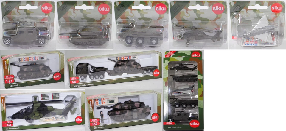 Siku Super Militär / Military 8310 8311 8312 8313 8314 8315 8316 8317 8318 8319
