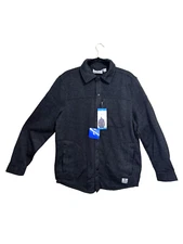 RUGGED ELEMENTS MEN'S SWEATER FLEECE OVER SHIRT BLACK/LARGE/NWT