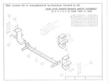 Snowbear Snow Plow Mount Kit Ford F150 92-96 Bronco 92-96 397-015 81510 61510