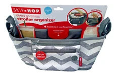 NWT Skip Hop Grab & Go Gray Chevron Insulated Stroller Organizer