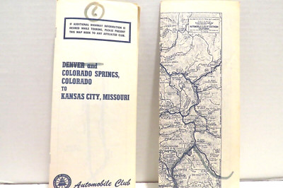 Vintage MAPS AAA Auto Club So CA TRIPTIK TOUR GUIDE Routing Maps Set of 2