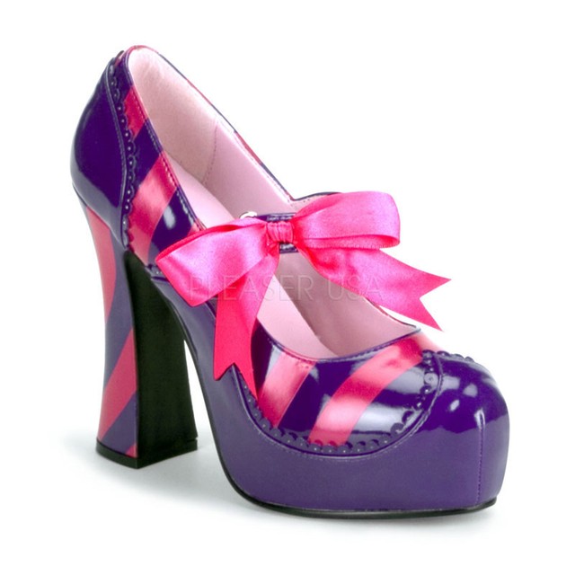 purple mary jane pumps