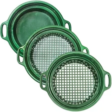 ASR Outdoor Stackable Plastic Sifting Screens Gold Prospecting Equipment, 3pc