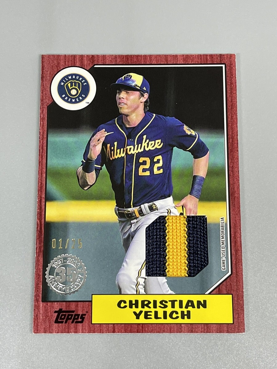 Christian Yelich 2022 Topps Series 1 ⚾️ 1/25 Red 1987