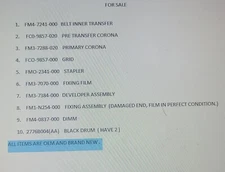 Lot of Genuine Canon Printer Copier Parts *See Pictures For Details