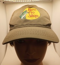Bass Pro Shops classic khaki youth Trucker Ball Cap Hat Snapback