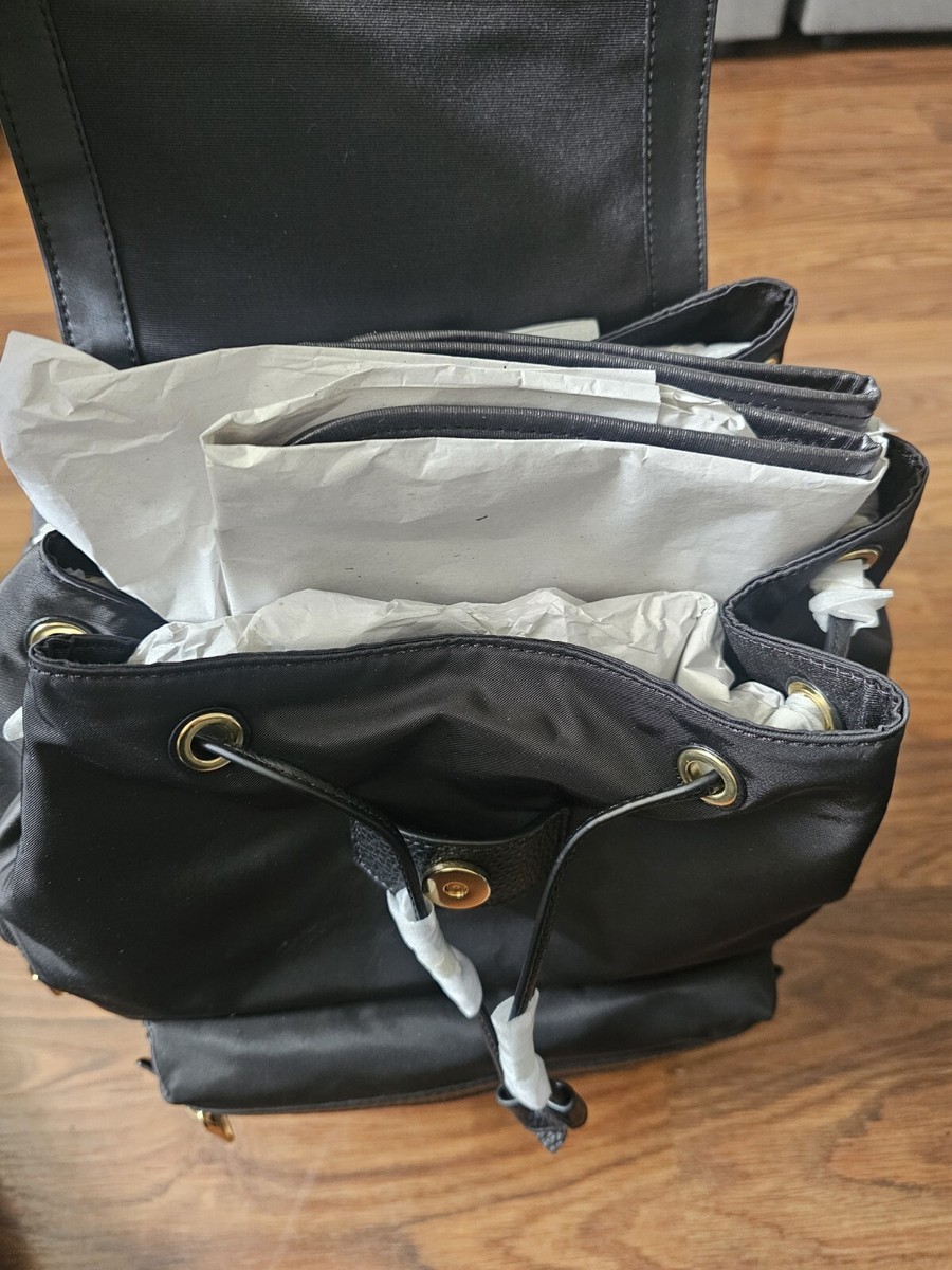Black COACH Baby Backpack In Signature Canvas (With A