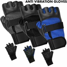 Anti Vibration Gloves Leather Grippy Padded Palm Mechanics Gloves Small Tools
