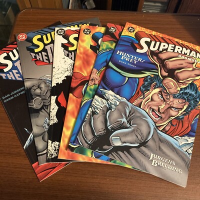 Superman Doomsday Hunter Prey 1 2 3 Doomsday Wars 1 2 3 Full Run Dan Jurgens Set