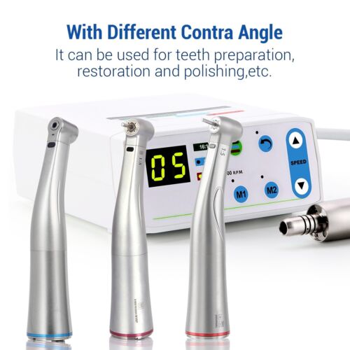 AZDENT Dental Brushless Electric LED Micro Motor Internal Spray 3,4Ncm E-Type US - Bild 20 von 24