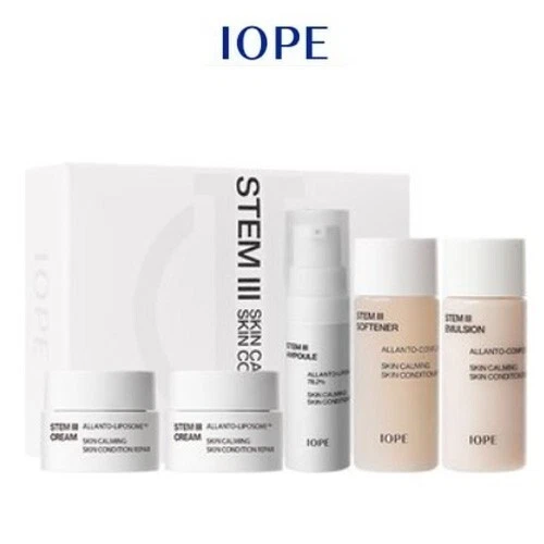 IOPE Stem III Special Kit 4-items x 2EA Softener Ampoule Emulsion Cream K-Beauty - Image 2 of 4