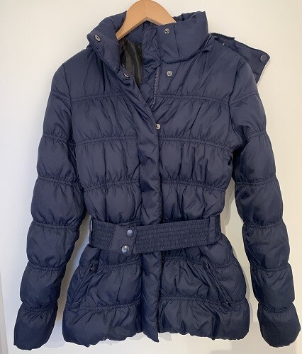Mango Damen Daunen-Steppjacke mit Kapuze Daunen Größe S im Top Zustand - Bild 1 von 5