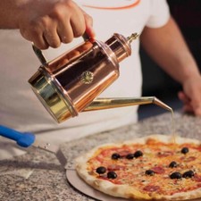 OLIERA RAME OTTONE LT 0,45 TIPICA PIZZAIOLO PROFESSIONALE PIZZERIA CASA 02 2025