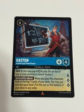 Gaston - Intellectual Powerhouse 147/204 Lorcana Rise of the Floorborn RARE