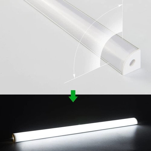 6Pcs 1M Aluminium Channel Holder U/V Style For LED Strip Light Bar Lamp Cabinet - Picture 10 of 22