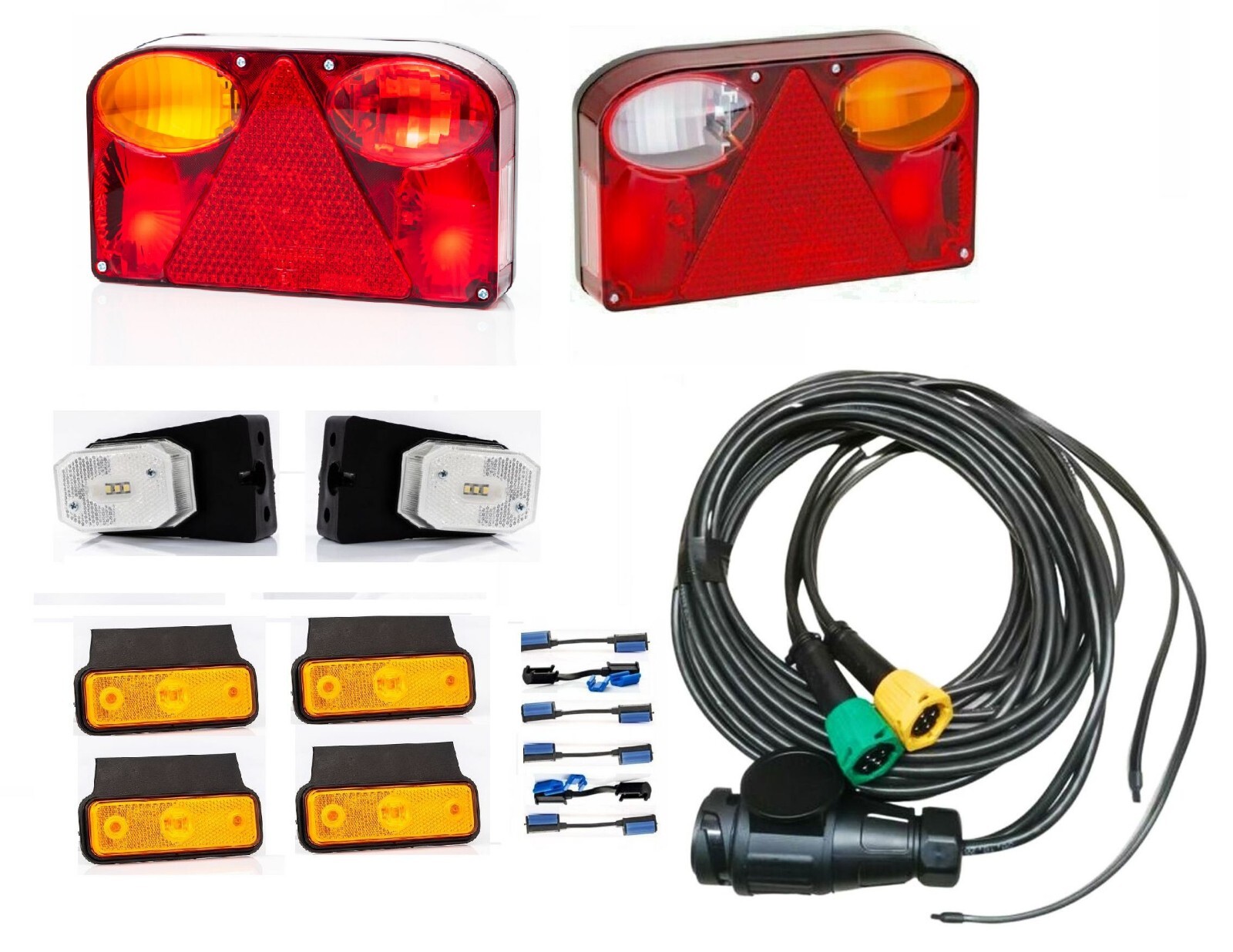 LED Rückleuchten Satz Anhänger 5m Kabelbaum 13-poligen 12V-24V