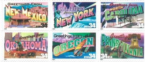 Scott #3745 34¢ Greetings From America Mint Sheet MNH XF CV $53.00 - Picture 6 of 9