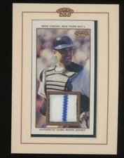 2002 Topps 206 Relics Mike Piazza (PINSTRIPE Jersey Catcher's Gear) #TR-MP.3 HOF