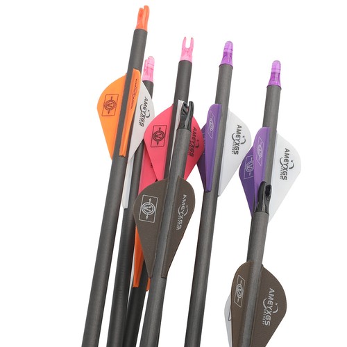 30 Zoll Carbonpfeile SP300-600 Bogenschießen Compound Bogen Recurve Bogen Jagd - Picture 8 of 20